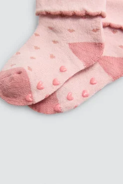 Pack 4 calcetines bebé térmicos antideslizantes tonos s<Ysabel Mora Outlet