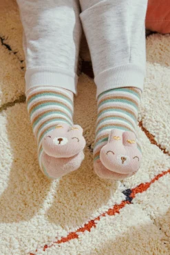 Pack 2 calcetines bebé térmicos sensoriales sonajero<Ysabel Mora Hot