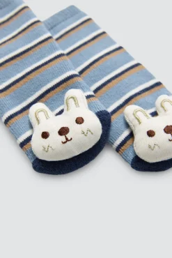 Pack 2 calcetines bebé térmicos sensoriales sonajero<Ysabel Mora Best