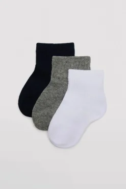 Pack 3 calcetines de bebé transpirables estilo sport colores<Ysabel Mora