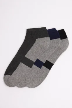 Pack 3 calcetines deportivos tonos oscuros<Ysabel Mora New