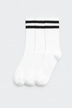 Pack 3 calcetines deportivos puño a rayas<Ysabel Mora Outlet