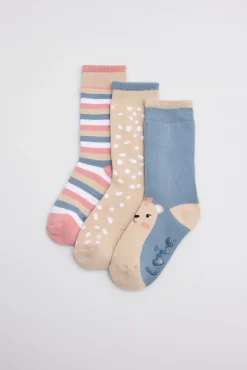 Pack 3 calcetines infantiles térmicos antideslizantes Love<Ysabel Mora Clearance