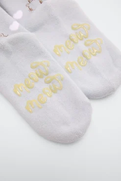 Pack 3 calcetines infantiles térmicos antideslizantes Meow<Ysabel Mora Sale