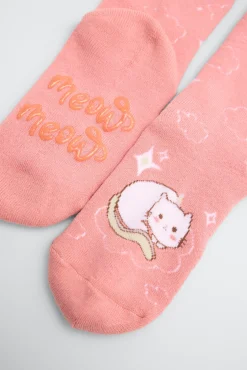 Pack 3 calcetines infantiles térmicos antideslizantes Meow<Ysabel Mora Sale