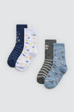 Pack 4 calcetines infantiles estampados Cool Kid<Ysabel Mora