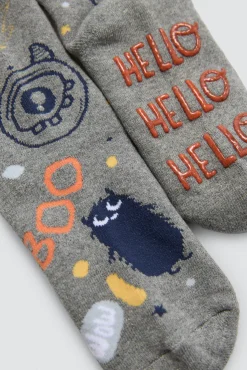Pack 3 calcetines infantiles térmicos antideslizantes Hello<Ysabel Mora Outlet