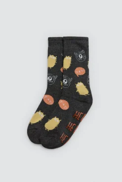 Pack 3 calcetines infantiles térmicos antideslizantes Hello<Ysabel Mora Outlet