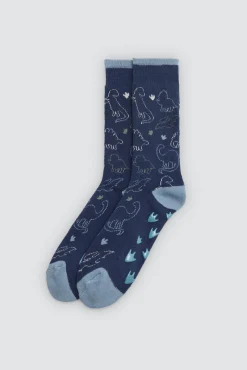 Pack 3 calcetines infantiles térmicos antideslizantes Dino<Ysabel Mora