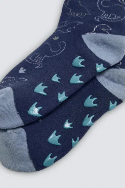 Pack 3 calcetines infantiles térmicos antideslizantes Dino<Ysabel Mora