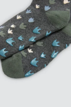 Pack 3 calcetines infantiles térmicos antideslizantes Dino<Ysabel Mora