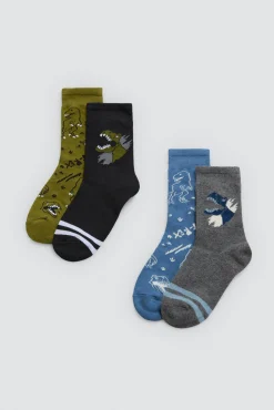 Pack 4 calcetines infantiles estampados Roar<Ysabel Mora Best