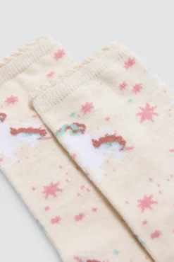 Pack 4 calcetines infantiles estampados Unicorn<Ysabel Mora Clearance