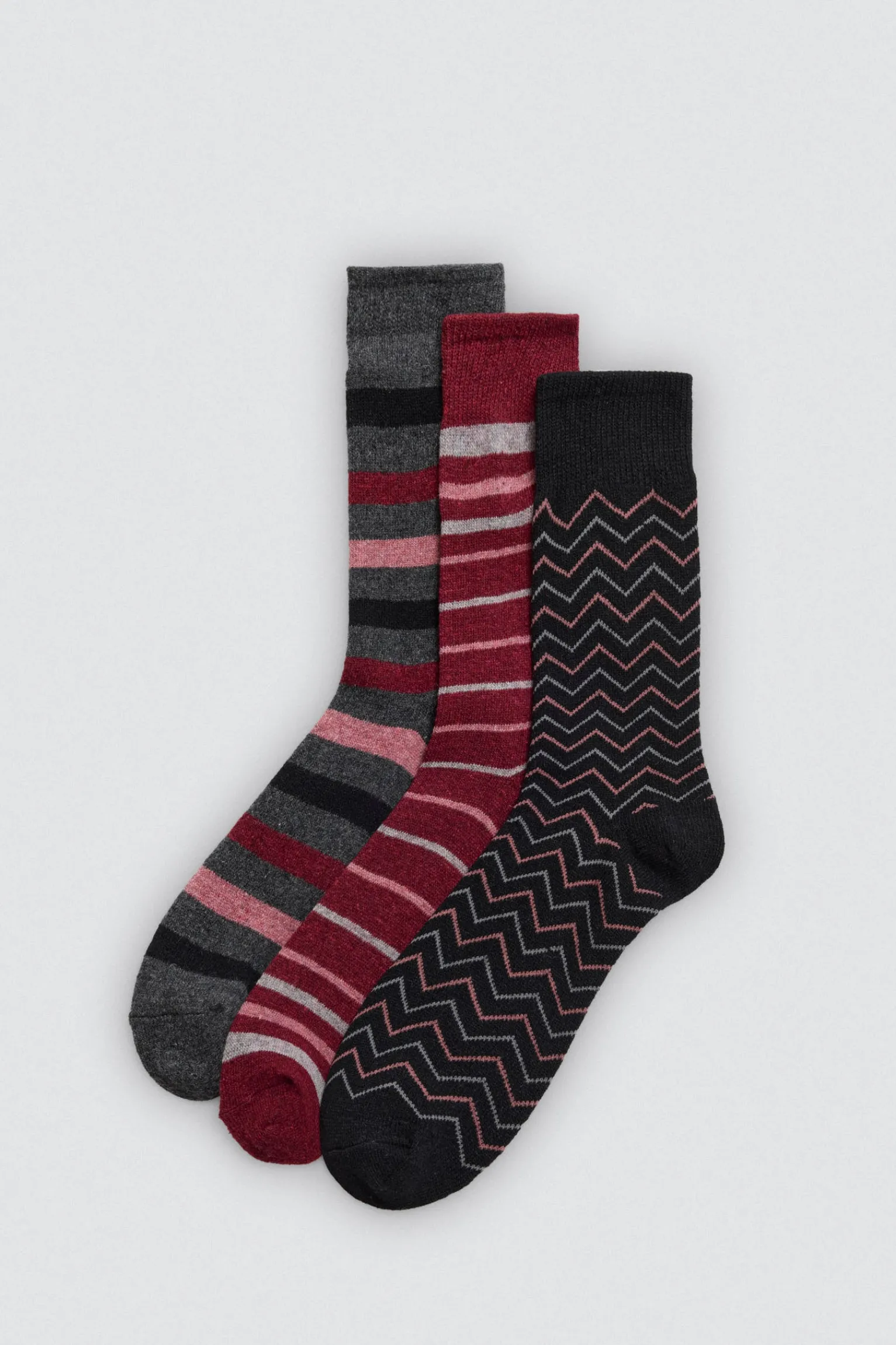 Pack 3 calcetines lana extrasuaves estampados colores<Ysabel Mora Clearance