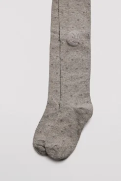 Pack 3 calcetines leotardos de niña punteados detalle de flor<Ysabel Mora Best