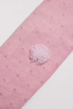 Pack 3 calcetines leotardos de niña punteados detalle de flor<Ysabel Mora Best