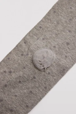 Pack 3 calcetines leotardos de niña punteados detalle de flor<Ysabel Mora Best