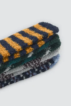 Pack 4 calcetines tacto extrasuave estampados patrones<Ysabel Mora