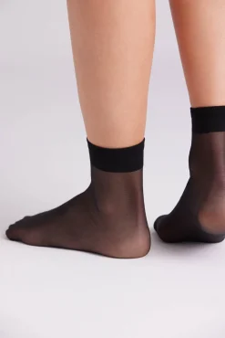 Pack 2 calcetines tobilleros puño antipresión 15 denier<Ysabel Mora