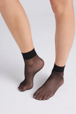 Pack 2 calcetines tobilleros puño antipresión 10 denier<Ysabel Mora Online