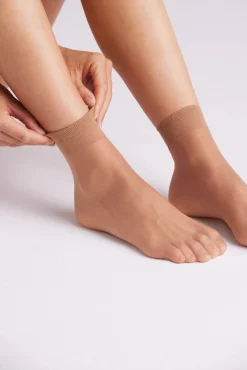 Pack 2 calcetines tobilleros puño antipresión 15 denier<Ysabel Mora Clearance