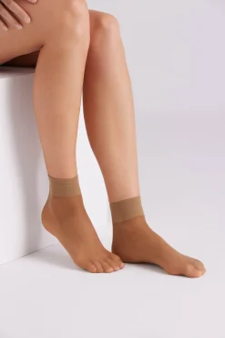 Pack 2 calcetines tobilleros puño antipresión 20 denier<Ysabel Mora