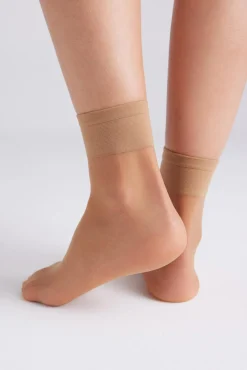 Pack 2 calcetines tobilleros puño antipresión 10 denier<Ysabel Mora Clearance