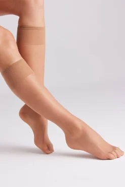 Pack 2 medias largas puntera invisible 15 denier<Ysabel Mora Best