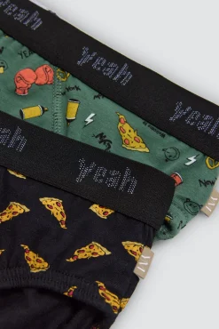 Pack 2 slips juveniles algodón estampados Yeah<Ysabel Mora Sale