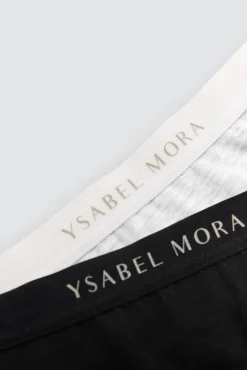 Pack 2 tangas básicos algodón y gris<Ysabel Mora New