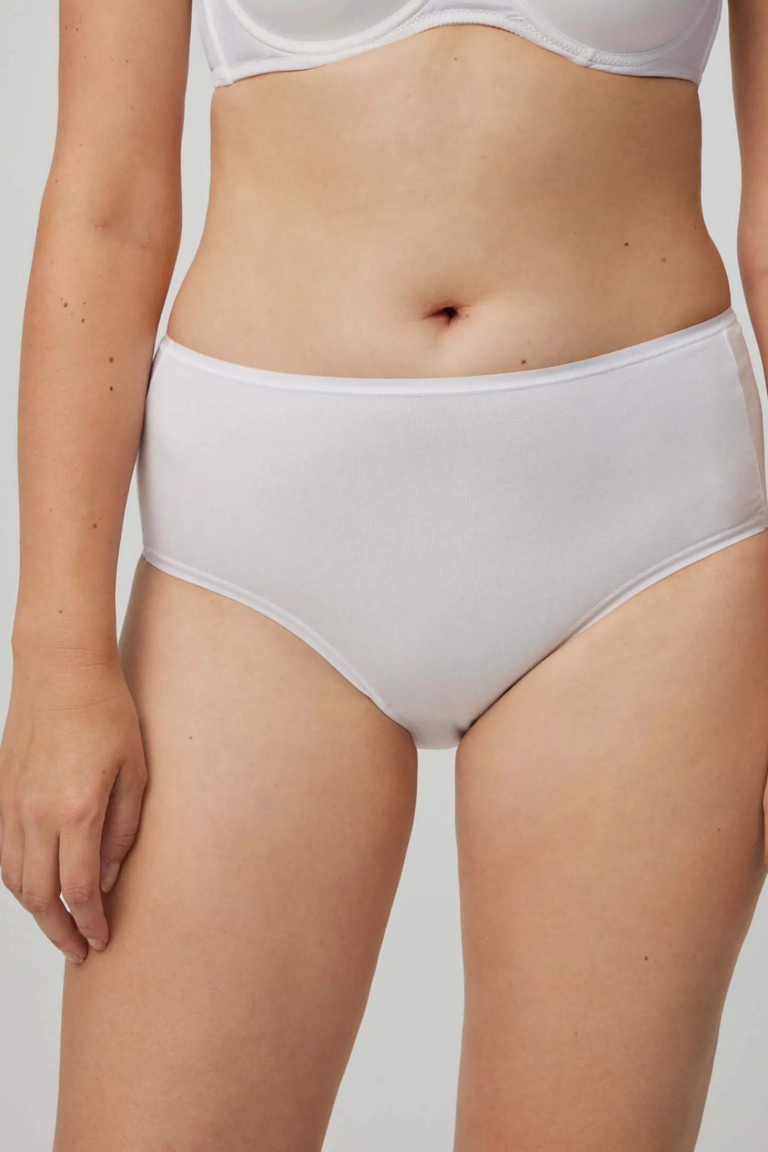 Pack de 2 bragas altas básicas blanco<Ysabel Mora Sale