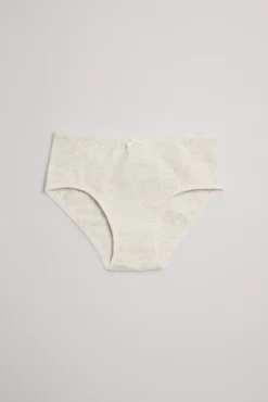 Pack de 2 braguitas de niña algodón con lazo gris y rosa<Ysabel Mora Discount