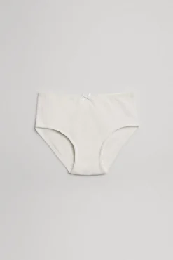 Pack de 2 braguitas de niña algodón con lazo blancas<Ysabel Mora Outlet