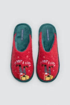 Pack navidad zapatillas & manta I'm not a santa<Ysabel Mora Discount