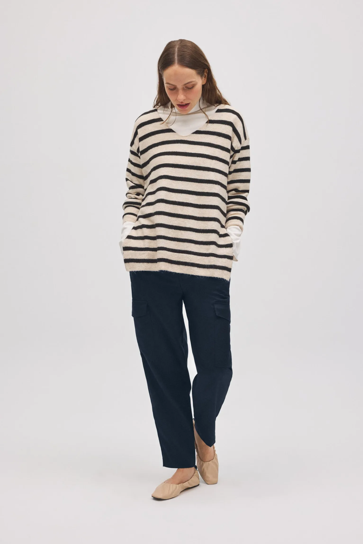 Pantalón casual tipo cargo marino<Ysabel Mora Outlet