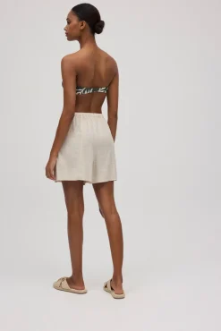 Pantalón corto con lino<Ysabel Mora