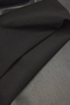 Pantalón efecto piel wide negro<Ysabel Mora Clearance