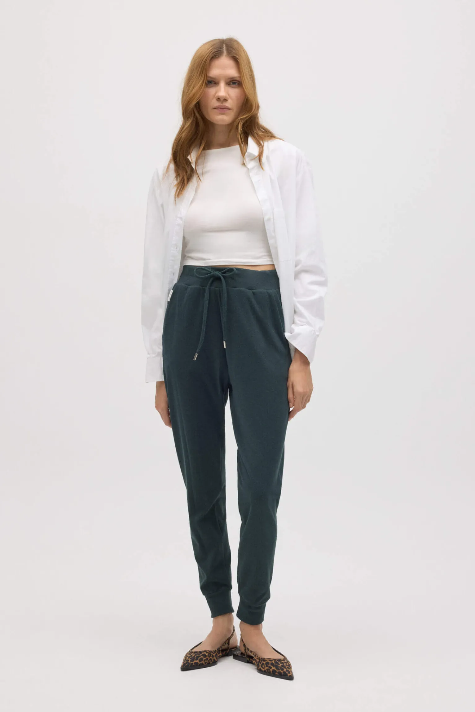 Pantalón jogger con textura<Ysabel Mora Outlet