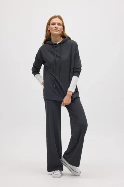 Pantalón recto con textura<Ysabel Mora New