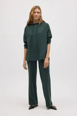 Pantalón recto con textura<Ysabel Mora Clearance