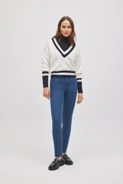 Pantalón vaquero efecto push-up azul<Ysabel Mora Sale