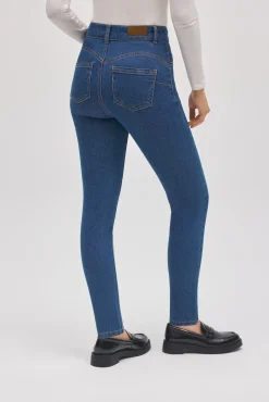 Pantalón vaquero efecto push-up azul<Ysabel Mora Sale