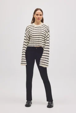 Pantalón vaquero efecto push-up slim negro<Ysabel Mora Sale