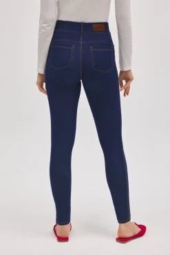 Pantalón vaquero elástico skinny marino<Ysabel Mora Online