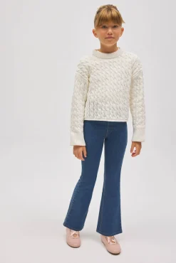 Pantalones niña vaqueros flare<Ysabel Mora Online