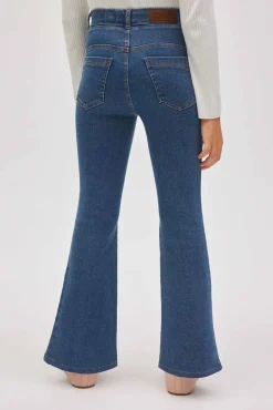 Pantalones niña vaqueros flare<Ysabel Mora Online