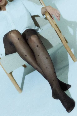 Panty estampado corazones 20 denier<Ysabel Mora Online