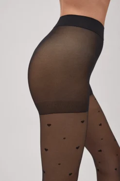 Panty estampado corazones 20 denier<Ysabel Mora Online