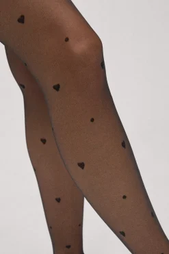 Panty estampado corazones 20 denier<Ysabel Mora Online