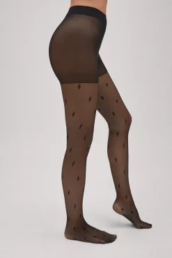 Panty estampado geométrico 20 denier<Ysabel Mora Sale